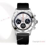 Swiss Replica Breitling New Chronomat B01 42 Chronograph Panda Dial Rubber Strap Watch